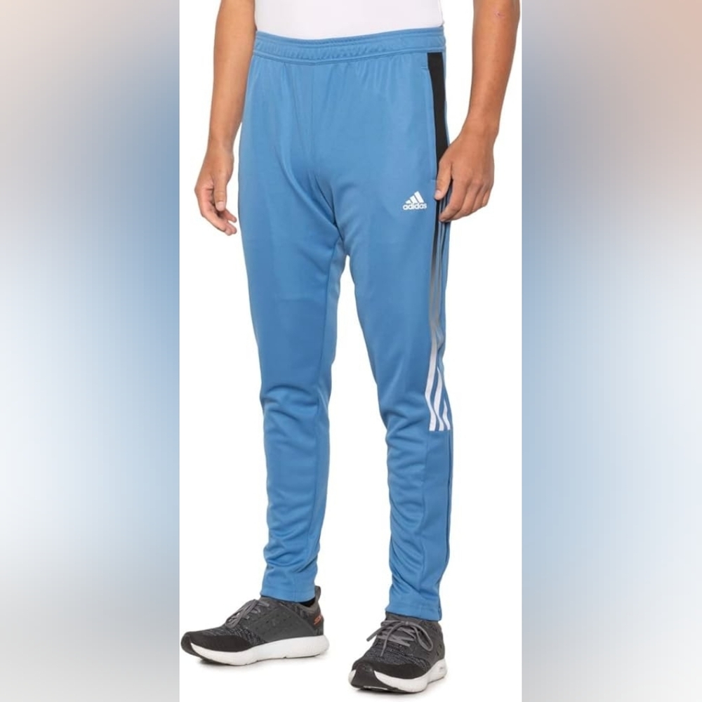 Adidas Mens Tiro 21 Gradient Track Pants Focus Blue Aeroready Ankle Zip Size L